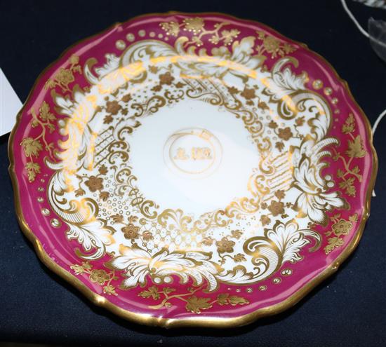 A rare George Grainger & Co. part dessert service, c.1840, (26)